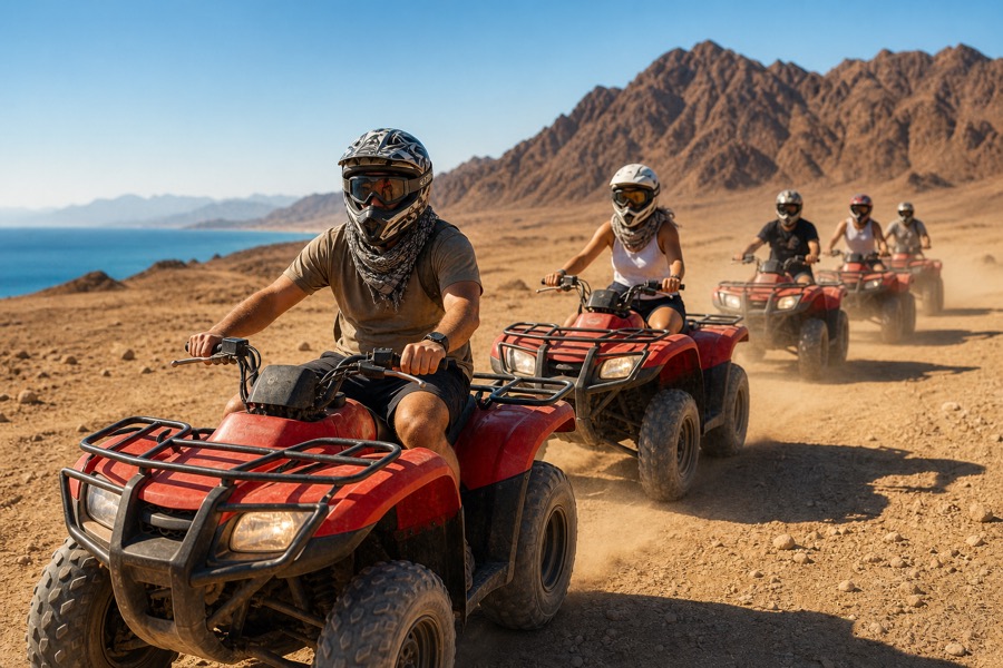 Group ATV desert safari in Hurghada